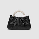 Sac fourre-tout classique en perles, sac à bandoulière plissé tendance, mini sac pour téléphone portable